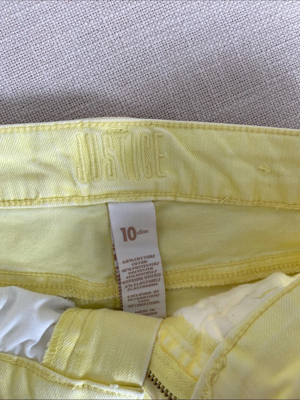 Justice Tie Dye Yellow Girls' Shorts